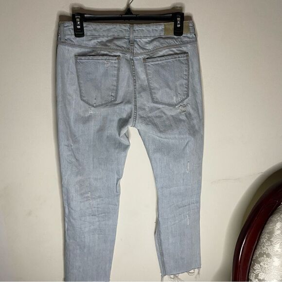 Revolve IRO Jeans Keazan Distressed Skinny Boyfriend Jeans  Light Wash- Size 27 - Picture 5 of 9